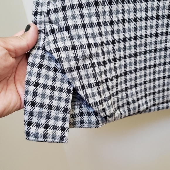 J. Jill Houndstooth Ponte Knit Boxy Top Blouse Size Small - Picture 7 of 12